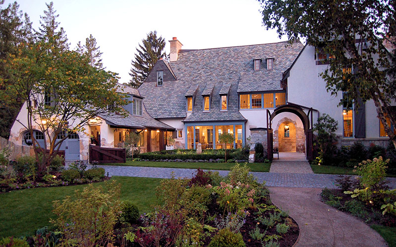 Luxury custom home in Lake Geneva Wisconsin with guest house